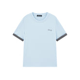 Women's Contrast Trim Embroidered T-Shirt